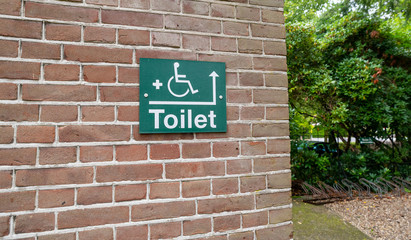 Hinweisschild Behinderten Toilette