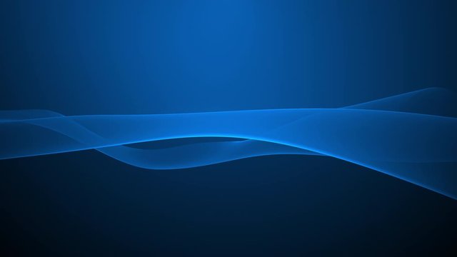 Looped animation. Abstract wavy background in dark blue color with smooth wave. Modern colorful wallpaper. 3d rendering.