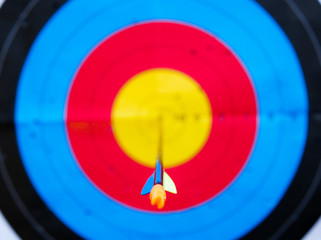target on black background