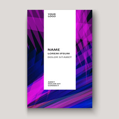 Modern technology striped abstract covers design purple. Neon lines background frame. Trendy geometric template vector illustration for Cover Report Catalog Brochure Flyer Poster Banner Card
