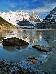 Lake in the mountains, Patagonia