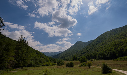 Mountains of the National Park of Abruzzo, Lazio and Molise.  Val Fondillo. Wonderful summer...
