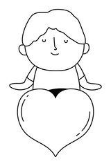 Grandfather cartoon vector design vector illustration