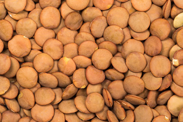Lentils. Lentils background. Green lentils pattern. Natural organic lentils for healthy food