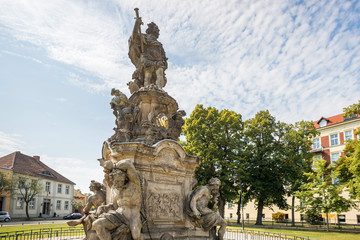 Fototapeta na wymiar statue of Friedrich Wilhelm Kurfürst von Brandenburg in rathenow germany