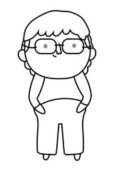 Grandfather cartoon vector design vector illustration