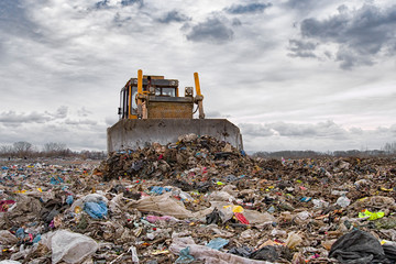 bulldozer working