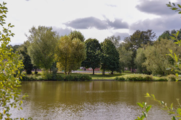 A beautiful view across a lake
