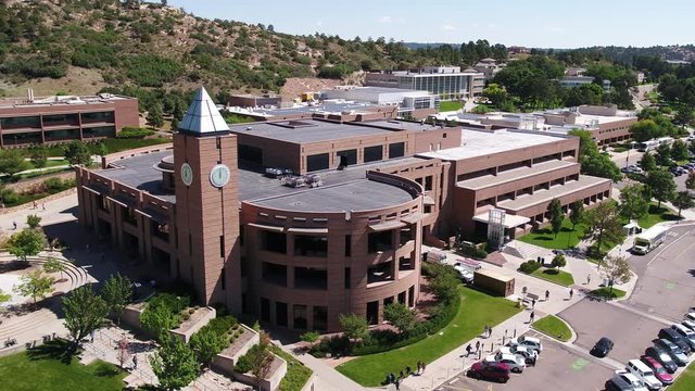UCCS College Library and Obelisk