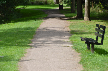 A Footpath at a park