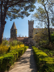 Fototapeta na wymiar Ravello, Campania, Italy april 2019: Villa Cimbrone in Ravello, on the Amalfi Coast