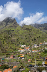 View the pass Boca da Encumeada on Madeira Island. Portugal