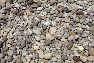 A rocky beach on the north coast of Madeira. Portugal