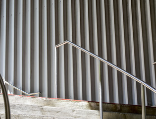 contemporary and modern outdoor urban staircase