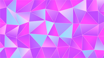 Fototapeta premium Pastel Bright Iridescent Low Poly Backdrop Design