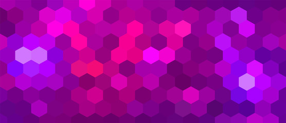 Brightly Colored Pink and Purple Mosaic Design