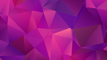 Fuchsia Pink Low Poly Backdrop with Triangles