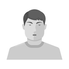 Vector illustration of man and young symbol. Set of man and businessman vector icon for stock.