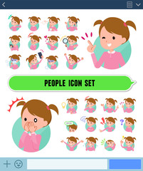 flat type Pink clothing girl_icon