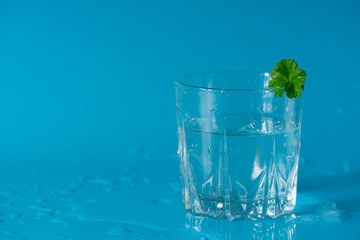 water in a glass