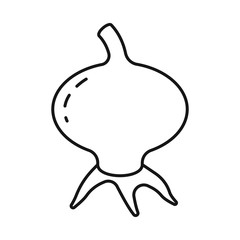 Vector illustration of briar and rosehip icon. Collection of briar and leaves vector icon for stock.