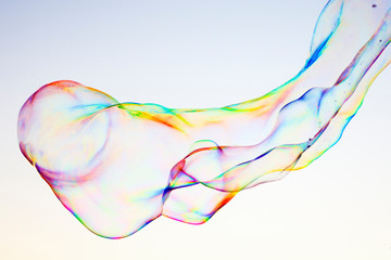 colorful abstract soap bubble