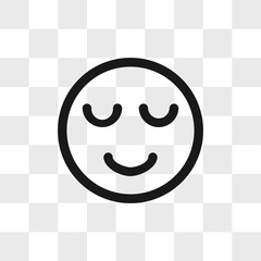 Thankful emoji, smile vector icon in modern design style for web site and mobile app