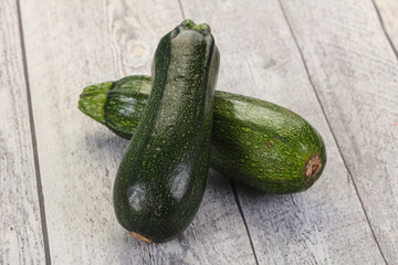 Raw ripe zucchini