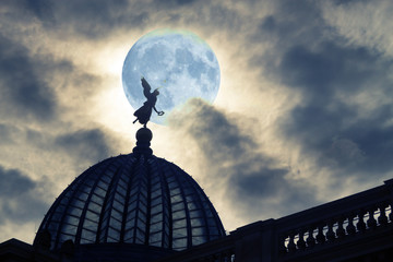 Angel on the building top