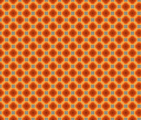 Floral seamless repeated abstract geometrical pattern, kaleidoscope eidoscope 