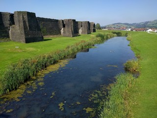 Lake by castle