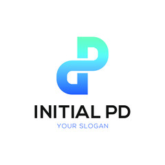 Initial Monogram DP infinity Logo Design Template