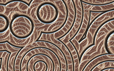 futuristic metal art