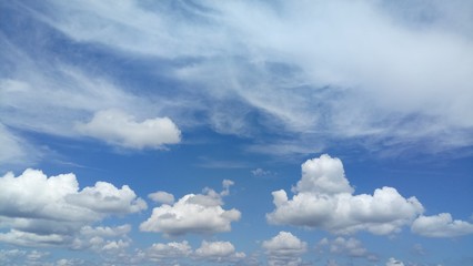 Cloud Formations On A Warm Summer Day