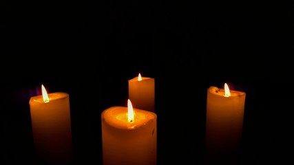 candles in the dark