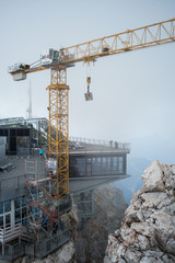 Zugspitze baustelle alpen hochalpin wanderung wandern hike hiking outdoor 