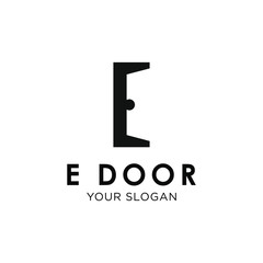 Initial E Door logo design inspiration