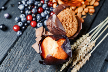 Rustic cake close up