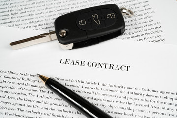 Lease contract with car key