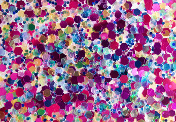 Holographic tinsels background.