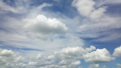 Cloud Formations On A Warm Summer Day