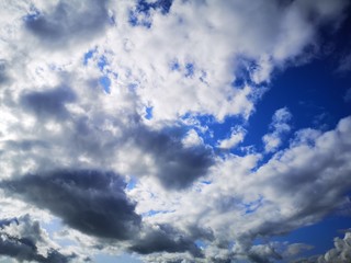 blue sky with clouds