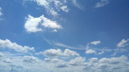 Cloud Formations On A Warm Summer Day