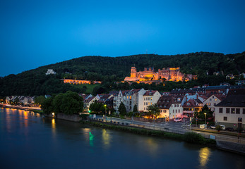 Obraz premium Heidelberg mit Schloss 