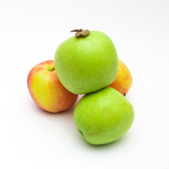 fresh fruits isolated on white background