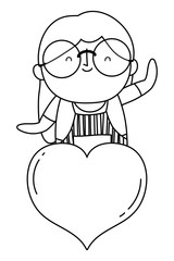 Grandmother cartoon vector design vector illustration