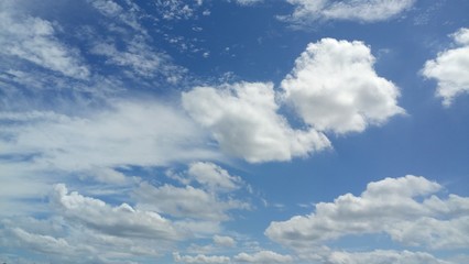 Cloud Formations On A Warm Summer Day