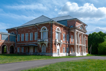 Obraz premium Manor of the Nechaevs: the central part of the manor house, Polibino village, Dankov district, Lipetsk region, Russian Federation