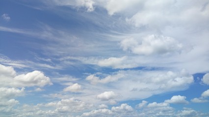 Cloud Formations On A Warm Summer Day
