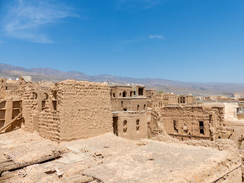 Ruins in the Old Village of Al Hamra Sultanate of Oman    